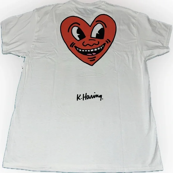 Ripple Junction Keith Haring Heart White T-Shirt - XL - Picture 2 of 4